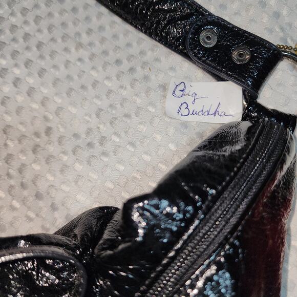 BIG BUDDHA GUC VEGAN LEATHER LAURA FLOWER SHOULDER BAG - Picture 3 of 7